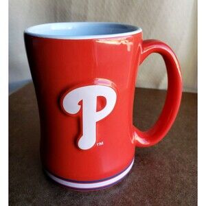 BOELTER BRANDS PHILADELPHIA PHILLIES MLB Ceramic Coffee MUG 14 Oz Red TeaCup Fan